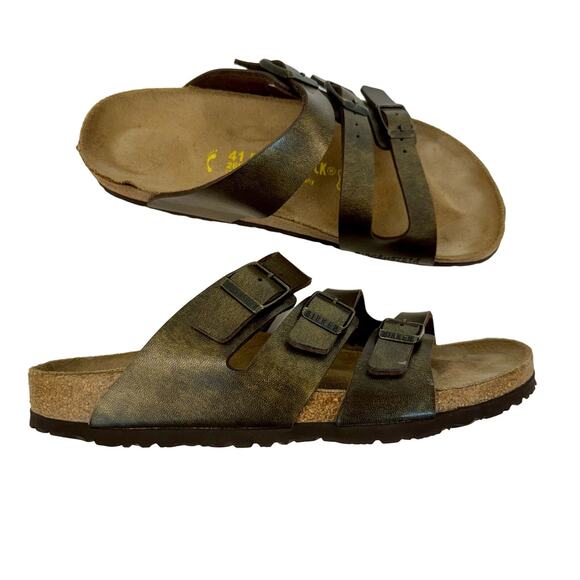 Birkenstock Florida Soft Footbed 3-Strap Buckle Sandals | Size: 41 / L10 / M8 - Picture 1 of 11